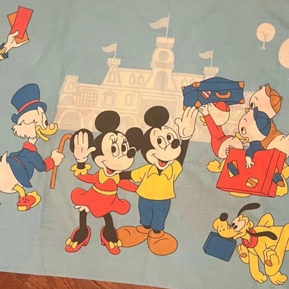 VTG Walt Disney Production Double Sided Pillow Case